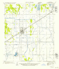 Vinton Louisiana Historical topographic map, 1:31680 scale, 7.5 X 7.5 Minute, Year 1954