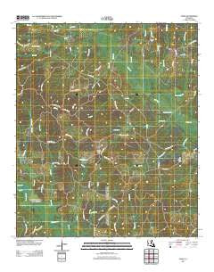 Vixen Louisiana Historical topographic map, 1:24000 scale, 7.5 X 7.5 Minute, Year 2012