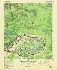 Voorhies Louisiana Historical topographic map, 1:62500 scale, 15 X 15 Minute, Year 1941