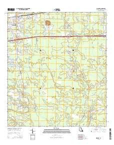 Walker Louisiana Current topographic map, 1:24000 scale, 7.5 X 7.5 Minute, Year 2015