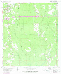 Walker Louisiana Historical topographic map, 1:24000 scale, 7.5 X 7.5 Minute, Year 1962