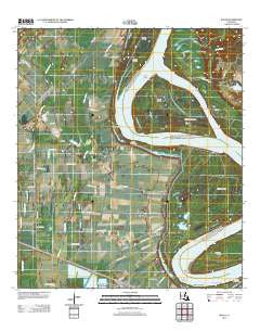 Walls Louisiana Historical topographic map, 1:24000 scale, 7.5 X 7.5 Minute, Year 2012