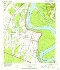 Walls Louisiana Historical topographic map, 1:24000 scale, 7.5 X 7.5 Minute, Year 1954