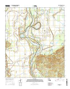Wardview Louisiana Current topographic map, 1:24000 scale, 7.5 X 7.5 Minute, Year 2015