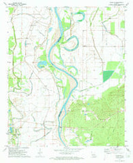 Wardview Louisiana Historical topographic map, 1:24000 scale, 7.5 X 7.5 Minute, Year 1971