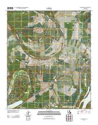 Waterproof Louisiana Historical topographic map, 1:24000 scale, 7.5 X 7.5 Minute, Year 2012