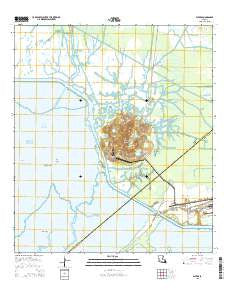 Weeks Louisiana Current topographic map, 1:24000 scale, 7.5 X 7.5 Minute, Year 2015