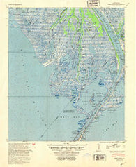 West Delta Louisiana Historical topographic map, 1:62500 scale, 15 X 15 Minute, Year 1953