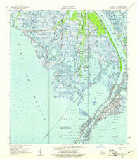 West Delta Louisiana Historical topographic map, 1:62500 scale, 15 X 15 Minute, Year 1958