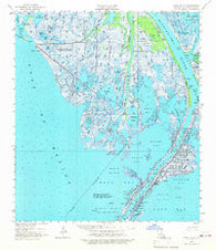 West Delta Louisiana Historical topographic map, 1:62500 scale, 15 X 15 Minute, Year 1958