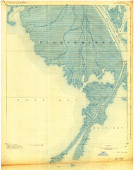 West Delta Louisiana Historical topographic map, 1:62500 scale, 15 X 15 Minute, Year 1893