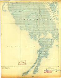West Delta Louisiana Historical topographic map, 1:62500 scale, 15 X 15 Minute, Year 1893
