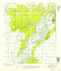 West Lake Louisiana Historical topographic map, 1:31680 scale, 7.5 X 7.5 Minute, Year 1954