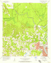 West Monroe North Louisiana Historical topographic map, 1:24000 scale, 7.5 X 7.5 Minute, Year 1957