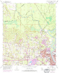 West Monroe North Louisiana Historical topographic map, 1:24000 scale, 7.5 X 7.5 Minute, Year 1957