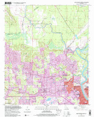 West Monroe North Louisiana Historical topographic map, 1:24000 scale, 7.5 X 7.5 Minute, Year 1999