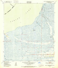 West of Johnson Bayou Louisiana Historical topographic map, 1:24000 scale, 7.5 X 7.5 Minute, Year 1943