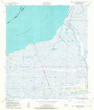 West of Johnson Bayou Louisiana Historical topographic map, 1:24000 scale, 7.5 X 7.5 Minute, Year 1957