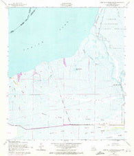 West of Johnson Bayou Louisiana Historical topographic map, 1:24000 scale, 7.5 X 7.5 Minute, Year 1957