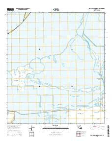 West of Johnson Bayou Louisiana Current topographic map, 1:24000 scale, 7.5 X 7.5 Minute, Year 2015