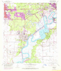 Westlake Louisiana Historical topographic map, 1:24000 scale, 7.5 X 7.5 Minute, Year 1955