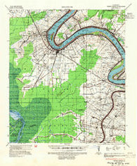White Castle Louisiana Historical topographic map, 1:62500 scale, 15 X 15 Minute, Year 1936