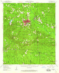 Winnfield Louisiana Historical topographic map, 1:62500 scale, 15 X 15 Minute, Year 1950