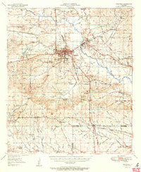 Winnfield Louisiana Historical topographic map, 1:62500 scale, 15 X 15 Minute, Year 1951