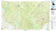Winnfield Louisiana Historical topographic map, 1:100000 scale, 30 X 60 Minute, Year 1986