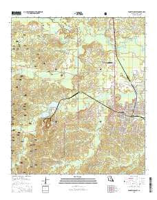 Winnfield West Louisiana Current topographic map, 1:24000 scale, 7.5 X 7.5 Minute, Year 2015