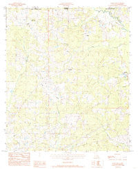 Woodland Louisiana Historical topographic map, 1:24000 scale, 7.5 X 7.5 Minute, Year 1984