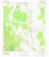 Woodworth East Louisiana Historical topographic map, 1:24000 scale, 7.5 X 7.5 Minute, Year 1972