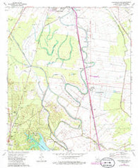 Woodworth East Louisiana Historical topographic map, 1:24000 scale, 7.5 X 7.5 Minute, Year 1972