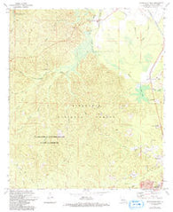 Woodworth West Louisiana Historical topographic map, 1:24000 scale, 7.5 X 7.5 Minute, Year 1971