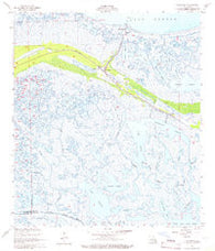 Yscloskey Louisiana Historical topographic map, 1:24000 scale, 7.5 X 7.5 Minute, Year 1957