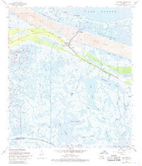 Yscloskey Louisiana Historical topographic map, 1:24000 scale, 7.5 X 7.5 Minute, Year 1968
