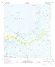 Yscloskey Louisiana Historical topographic map, 1:62500 scale, 15 X 15 Minute, Year 1957