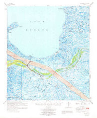 Yscloskey Louisiana Historical topographic map, 1:62500 scale, 15 X 15 Minute, Year 1969