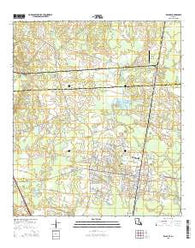 Zachary Louisiana Current topographic map, 1:24000 scale, 7.5 X 7.5 Minute, Year 2015