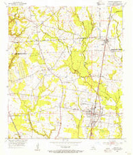 Zachary Louisiana Historical topographic map, 1:24000 scale, 7.5 X 7.5 Minute, Year 1954