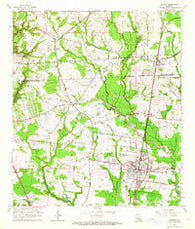 Zachary Louisiana Historical topographic map, 1:24000 scale, 7.5 X 7.5 Minute, Year 1963