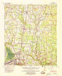 Zachary Louisiana Historical topographic map, 1:62500 scale, 15 X 15 Minute, Year 1939