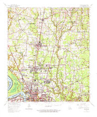 Zachary Louisiana Historical topographic map, 1:62500 scale, 15 X 15 Minute, Year 1963