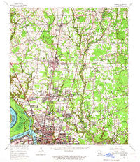 Zachary Louisiana Historical topographic map, 1:62500 scale, 15 X 15 Minute, Year 1963
