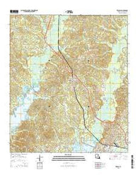Zwolle Louisiana Current topographic map, 1:24000 scale, 7.5 X 7.5 Minute, Year 2015