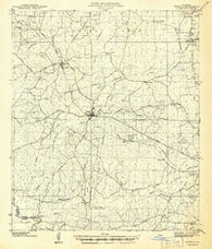 Zwolle Louisiana Historical topographic map, 1:62500 scale, 15 X 15 Minute, Year 1941