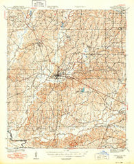 Zwolle Louisiana Historical topographic map, 1:62500 scale, 15 X 15 Minute, Year 1944