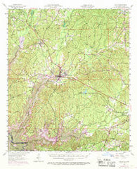 Zwolle Louisiana Historical topographic map, 1:62500 scale, 15 X 15 Minute, Year 1957