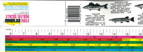 Buy map EZ Weigh Rulers NEW, More Fish, Pocket Folding 36