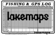 Buy map Fishing and GPS Log CC-002